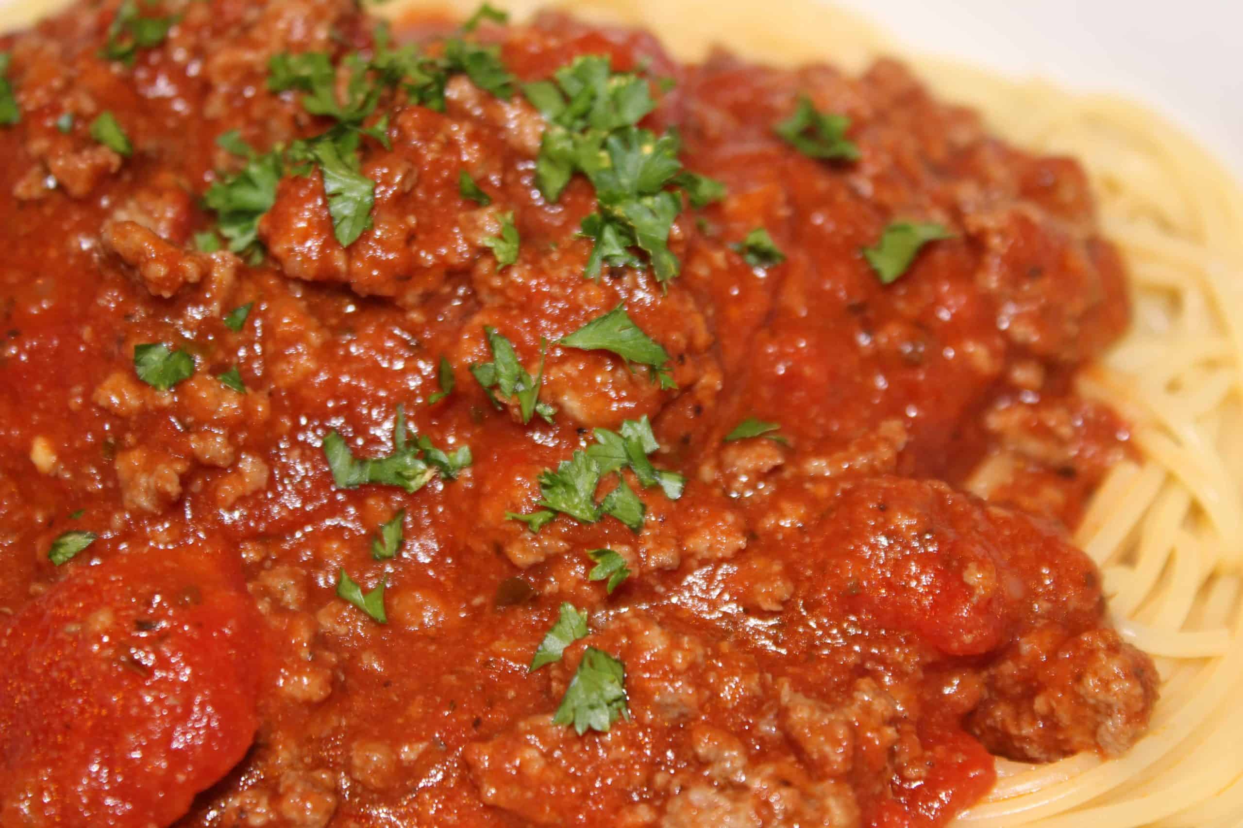 Simple Meat Sauce with Tomatoes!