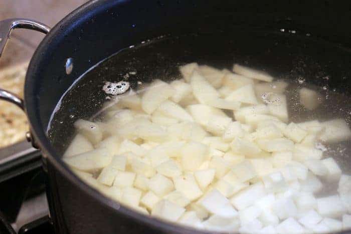 potatoes in water