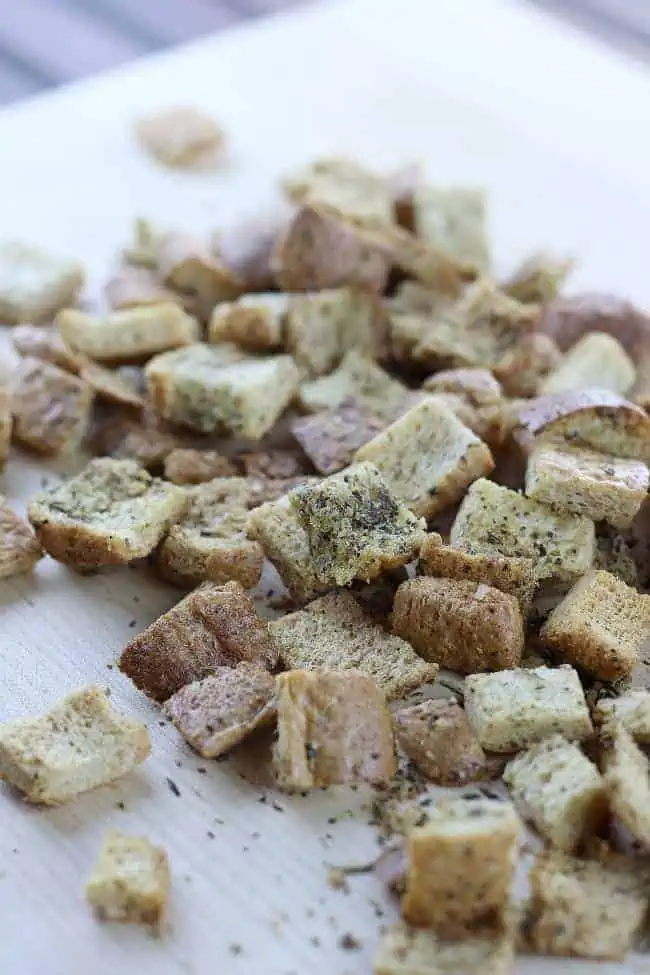 Making Homemade Croutons