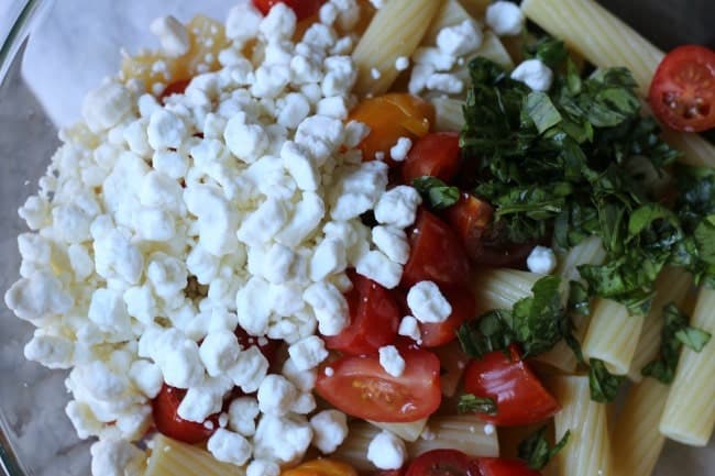 Pasta Salad with Goat Cheese 