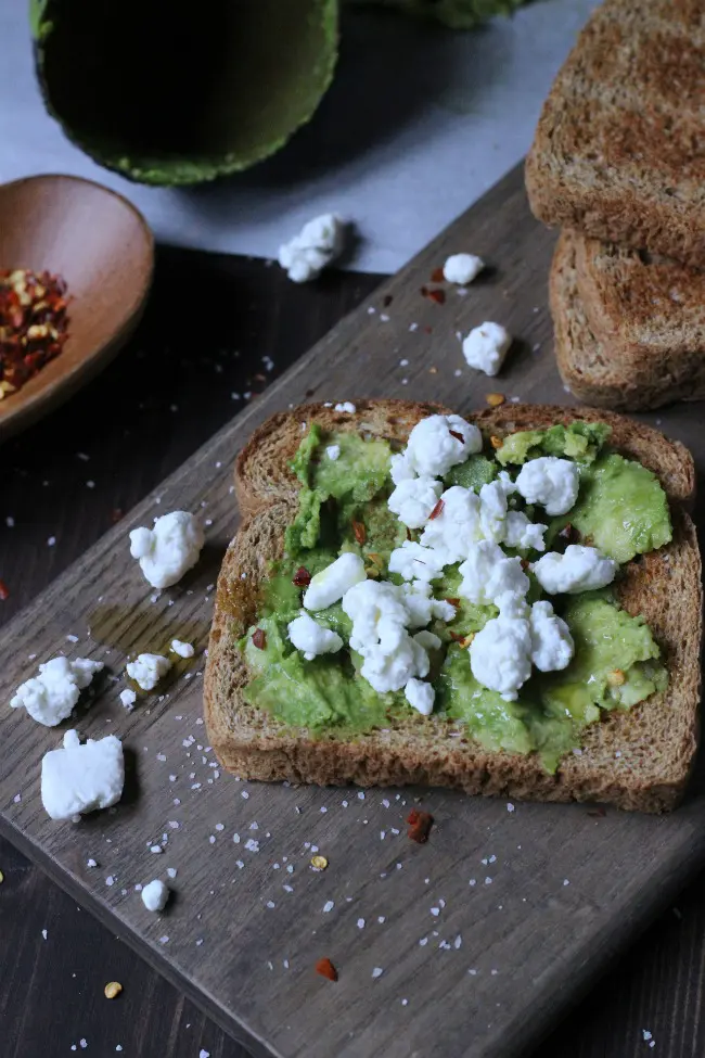 Avocado Toast with Goat Cheese