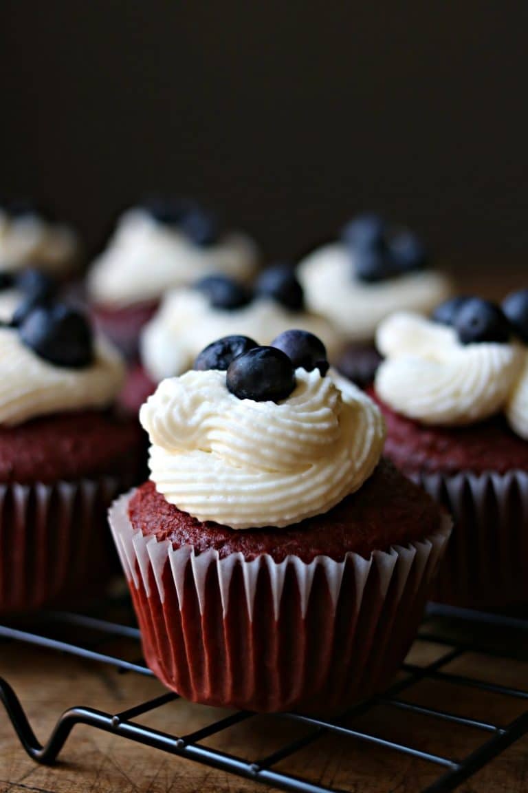 Red Velvet Cupcakes with Cream Cheese Icing