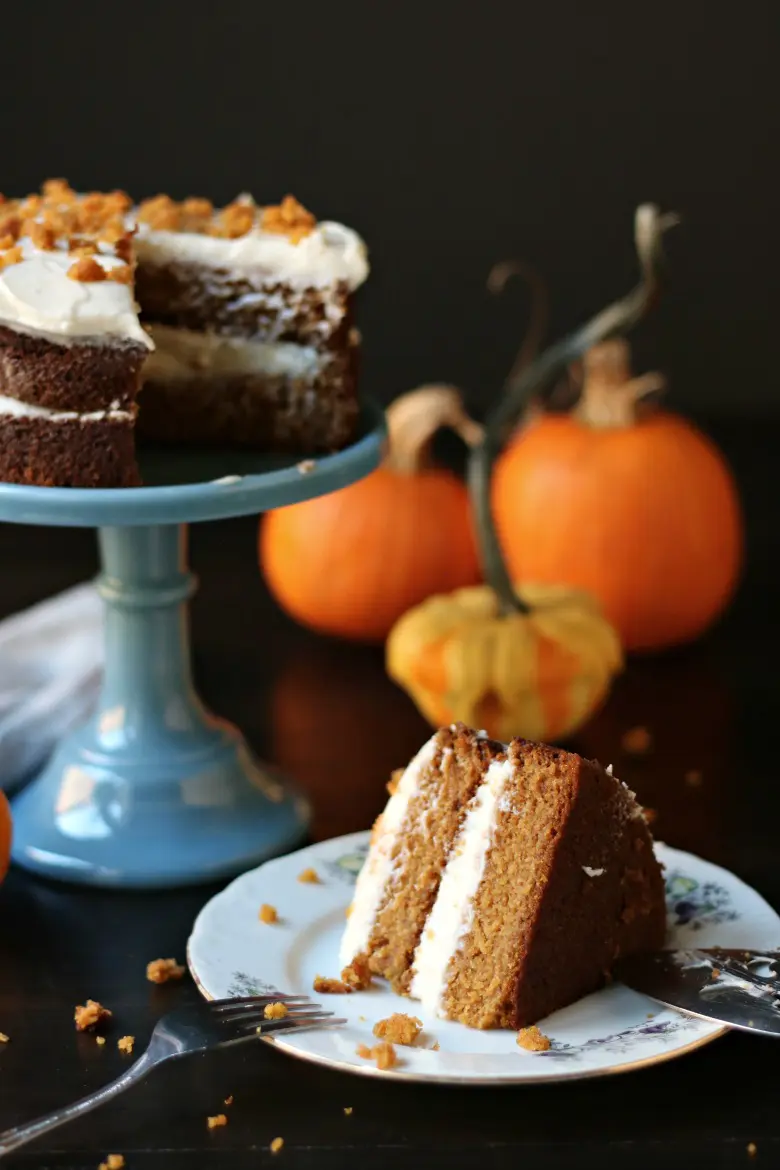 Pumpkin Cake with Cream Cheese Icing