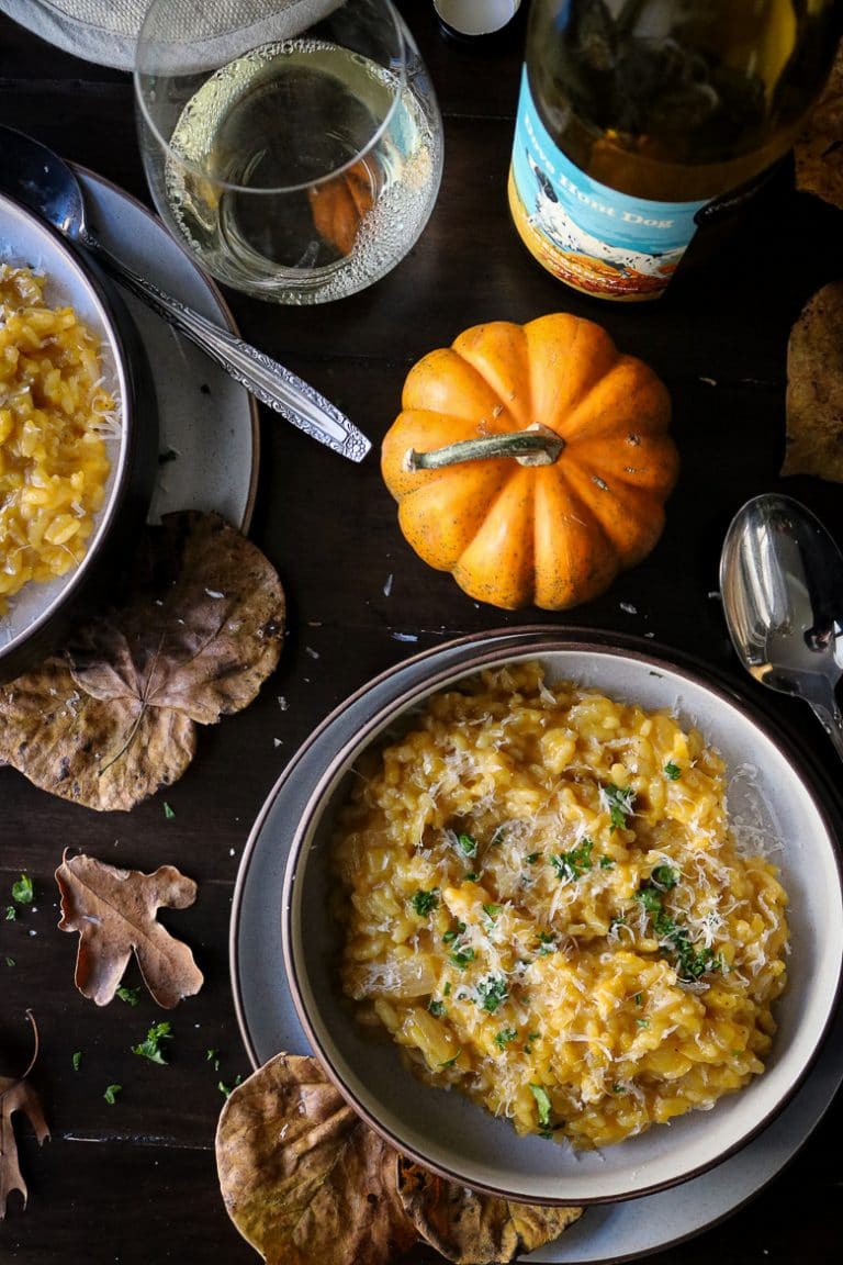 Pumpkin Risotto with Chardonnay