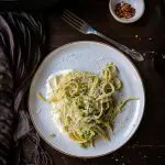Dreaming of a light broccoli pasta dish? Broccoli Pesto Pasta with Ricotta is perfect for those warmer spring days when you are looking for something fresh. This pesto pasta is delightful!