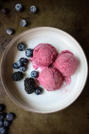 We all scream for ice cream this time of year. And nothing tastes better than homemade ice cream recipes. This Blackberry-Blueberry Ice Cream is light, fresh and delicious.