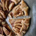 This perfectly made galette is covered in sweet apples and baked in the oven