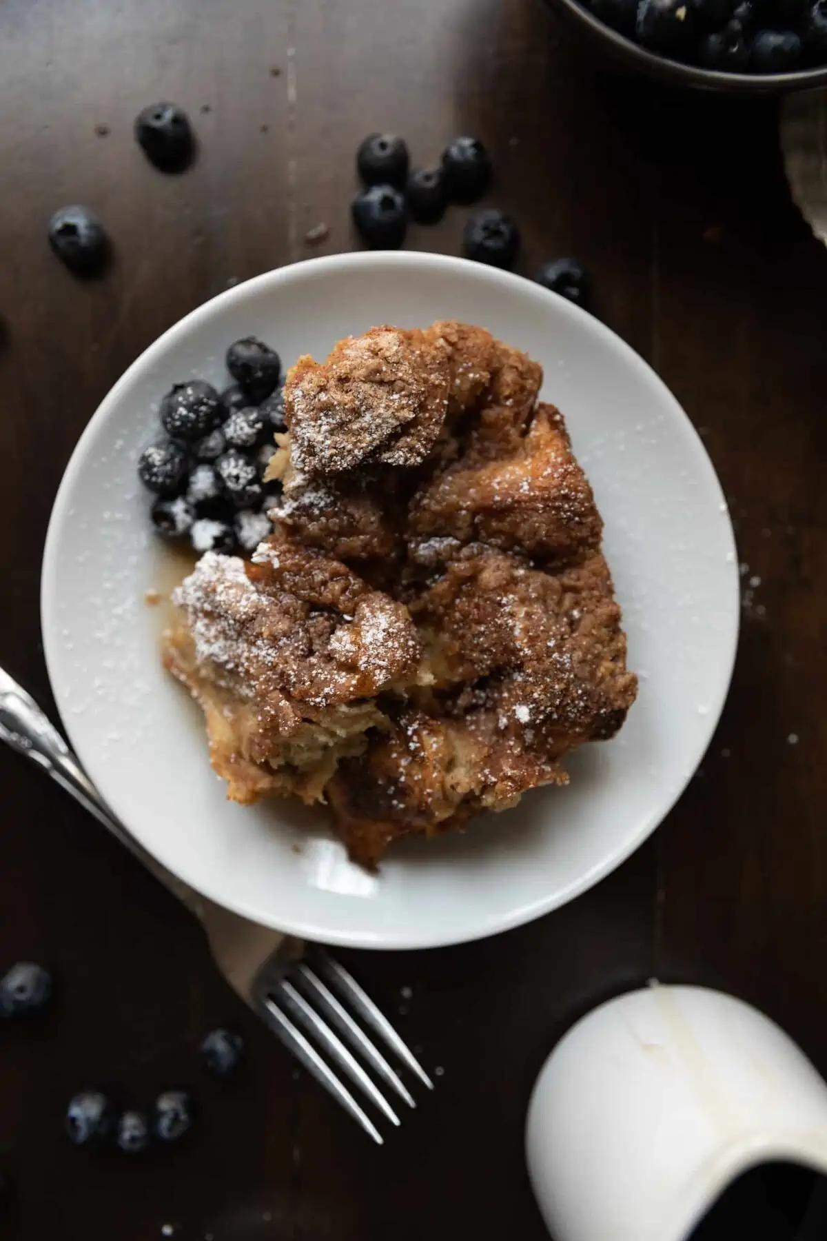 Plate of french toast bake