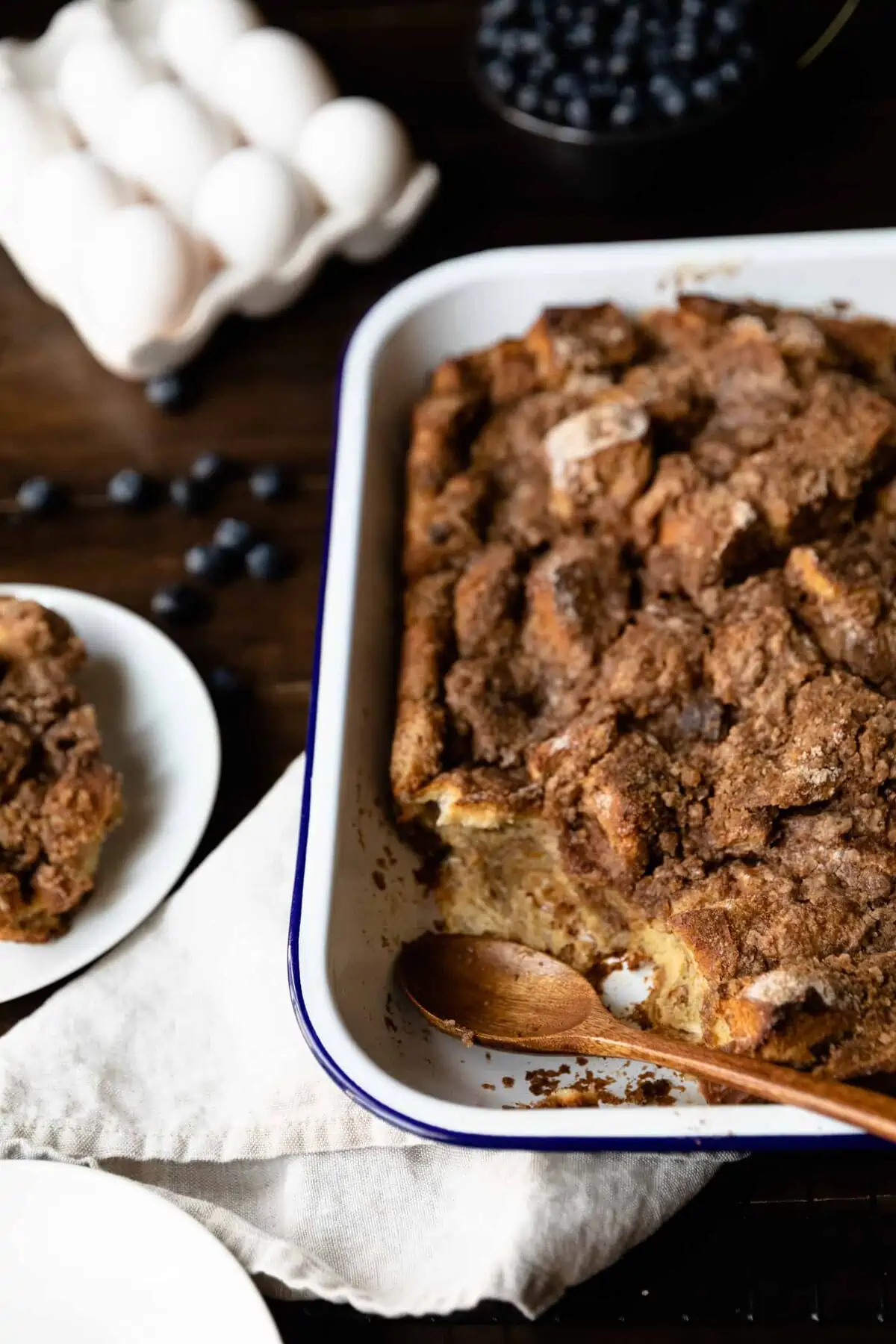 French toast in casserole dish