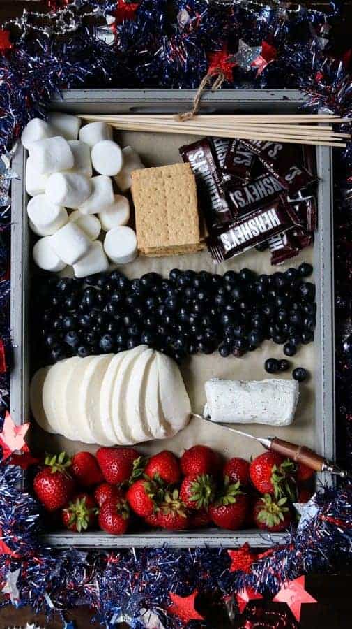 Red, White & Blue Cheese Board