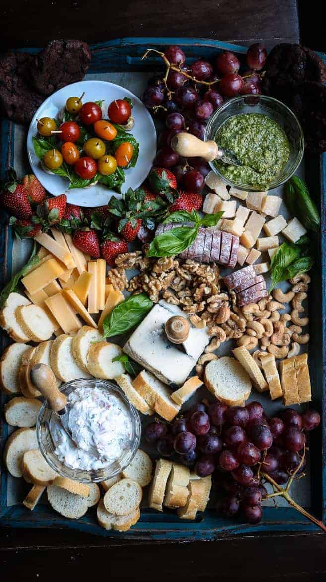 A Super Bowl Cheese Board